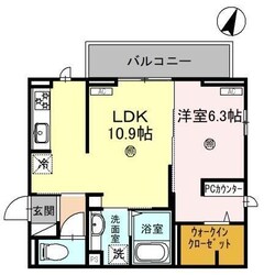 Ｄ－ＰＬＡＣＥ駅南大路の物件間取画像